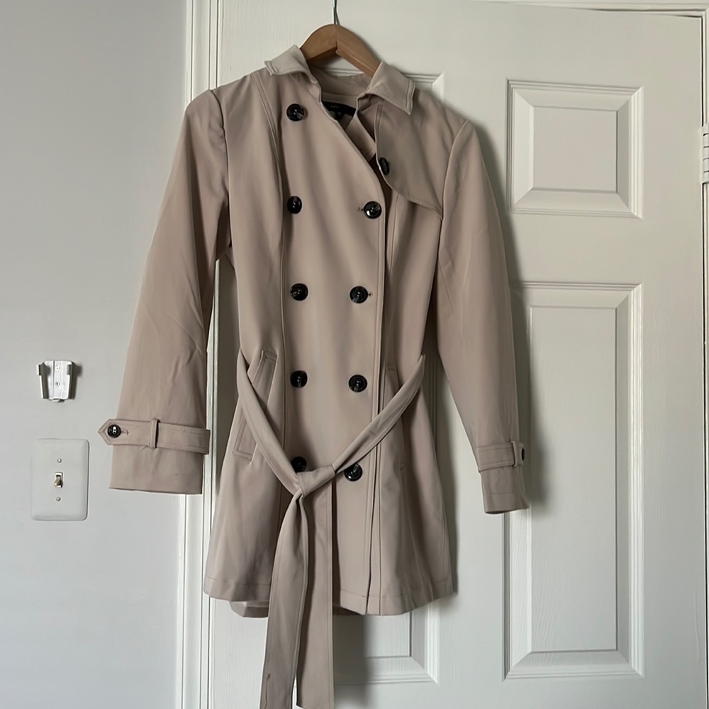 Camel trench coat